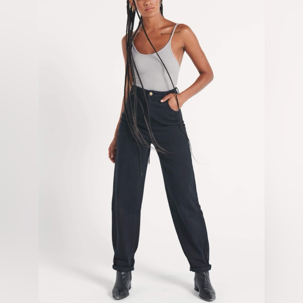 ROLLA’S Size 26 Shadow Black Genie Super High Rise 80’s Ballon Leg Jeans NWOT - Picture 3 of 4